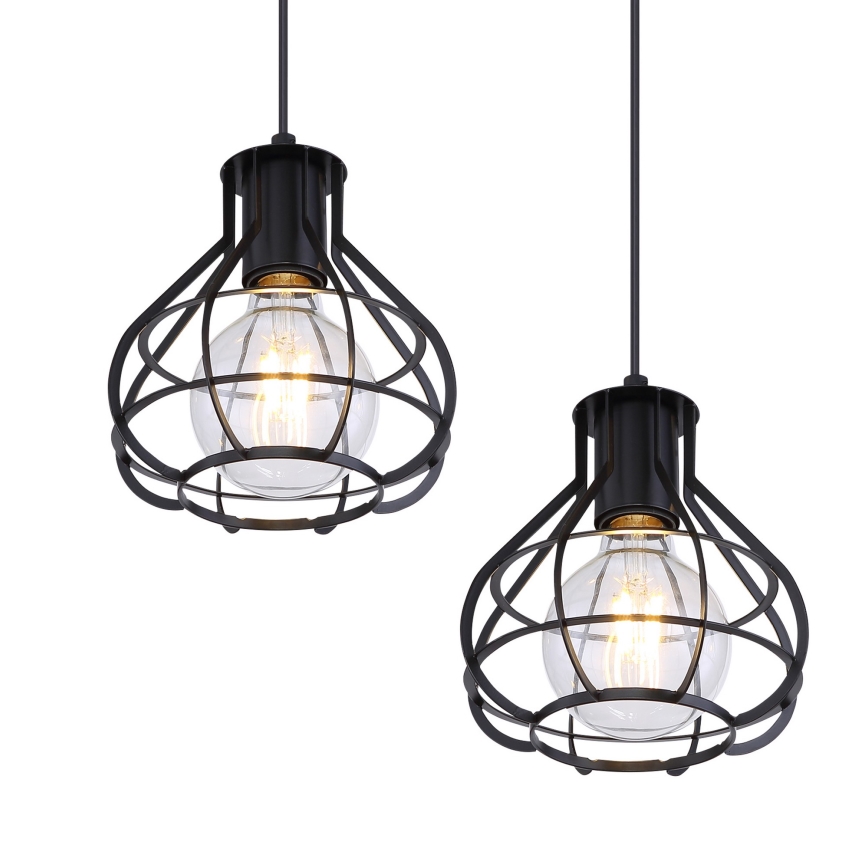 Globo - Chandelier on a string 4xE27/60W/230V