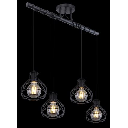 Globo - Chandelier on a string 4xE27/60W/230V
