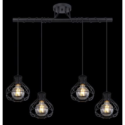 Globo - Chandelier on a string 4xE27/60W/230V
