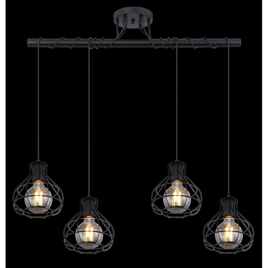 Globo - Chandelier on a string 4xE27/60W/230V