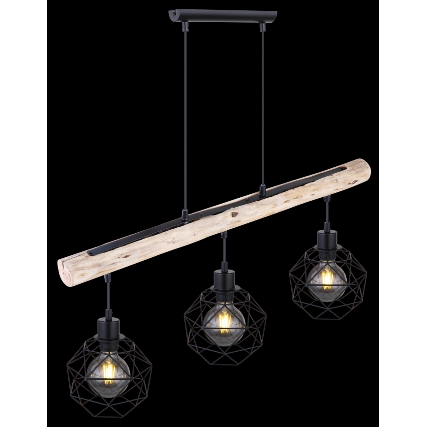Globo - Chandelier on a string 3xE27/60W/230V