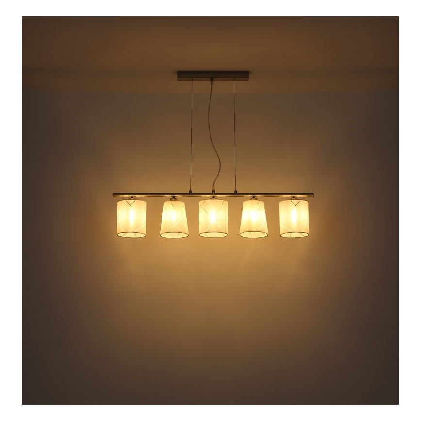 Globo - Chandelier on a string 5xE14/25W/230V