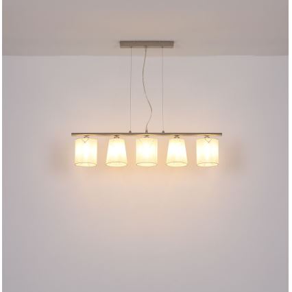 Globo - Chandelier on a string 5xE14/25W/230V