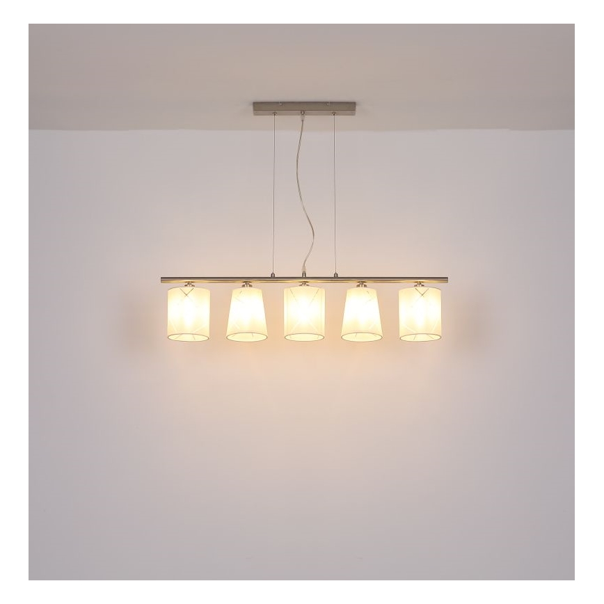Globo - Chandelier on a string 5xE14/25W/230V