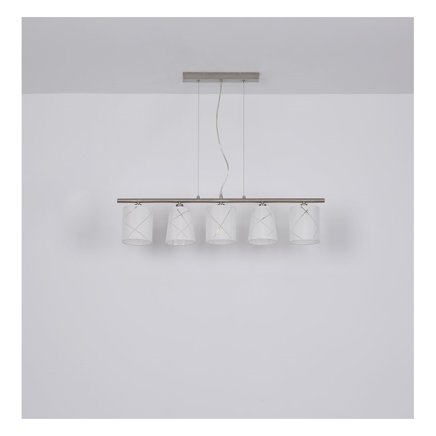 Globo - Chandelier on a string 5xE14/25W/230V