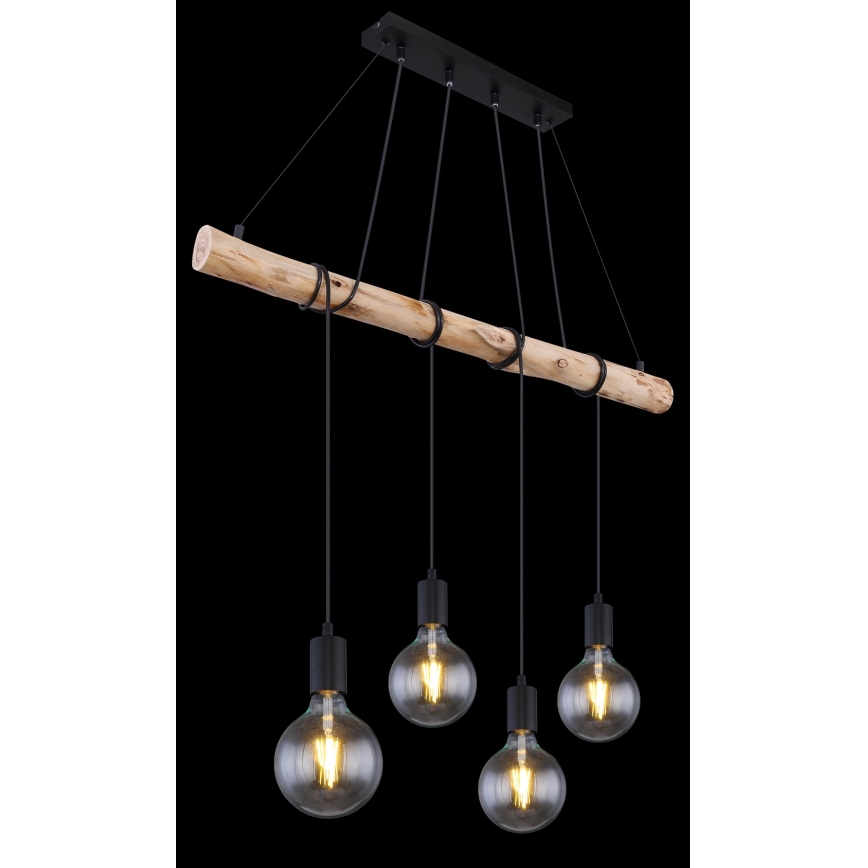 Globo - Chandelier on a string 4xE27/60W/230V