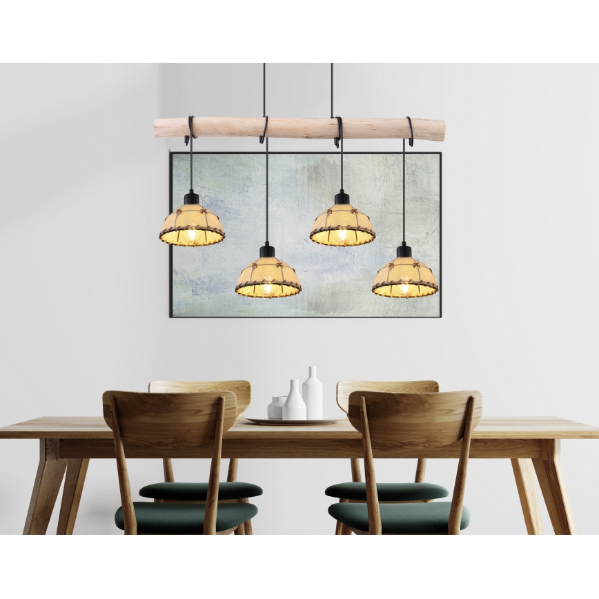 Globo - Chandelier on a string 4xE27/60W/230V