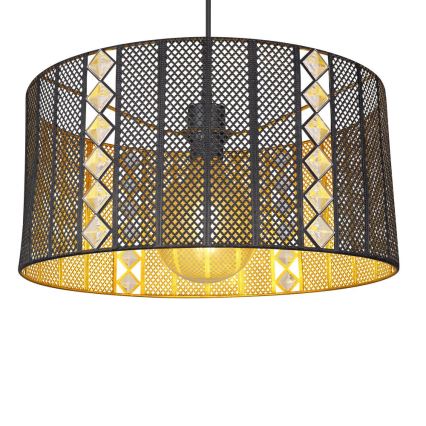 Globo - Chandelier on a string 1xE27/60W/230V gold/black