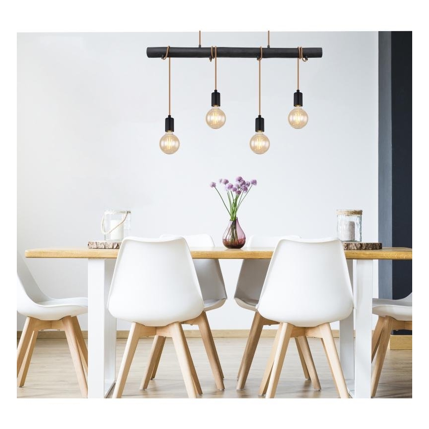 Globo 15459-4H - Chandelier on a string LEO 4xE27/60W/230V