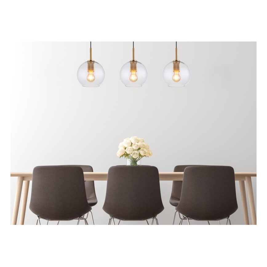 Globo - Chandelier on a string 3xE27/60W/230V