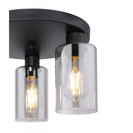 Globo - Ceiling light 3xE27/60W/230V black