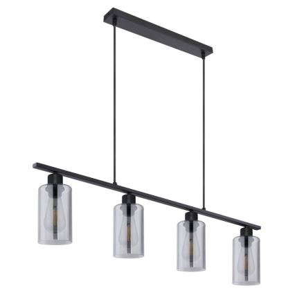 Globo - Chandelier on a string 4xE27/60W/230V black