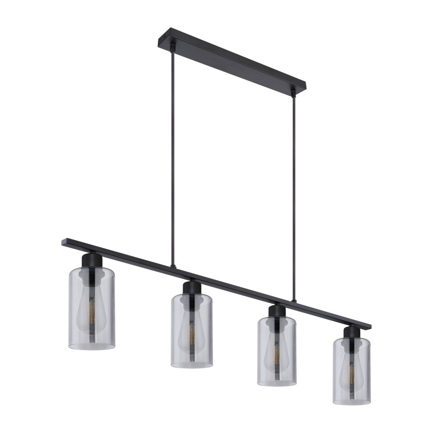 Globo - Chandelier on a string 4xE27/60W/230V black