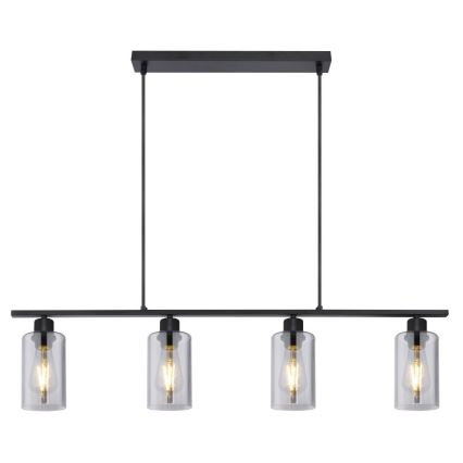 Globo - Chandelier on a string 4xE27/60W/230V black