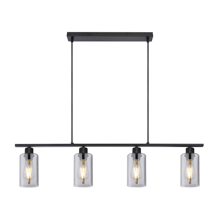 Globo - Chandelier on a string 4xE27/60W/230V black