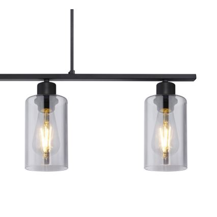 Globo - Chandelier on a string 4xE27/60W/230V black