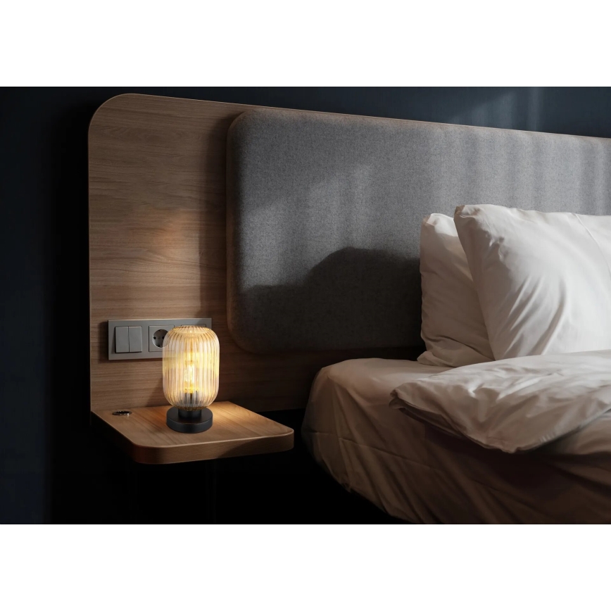 Globo - Table lamp 1xE27/40W/230V brown