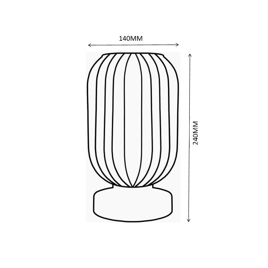 Globo - Table lamp 1xE27/40W/230V brown