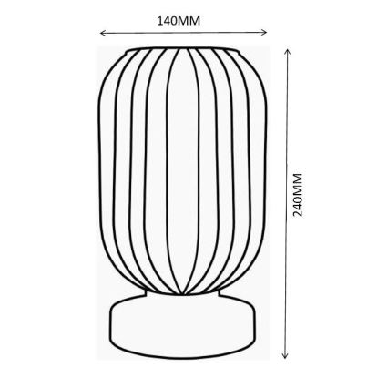 Globo - Table lamp 1xE27/40W/230V green