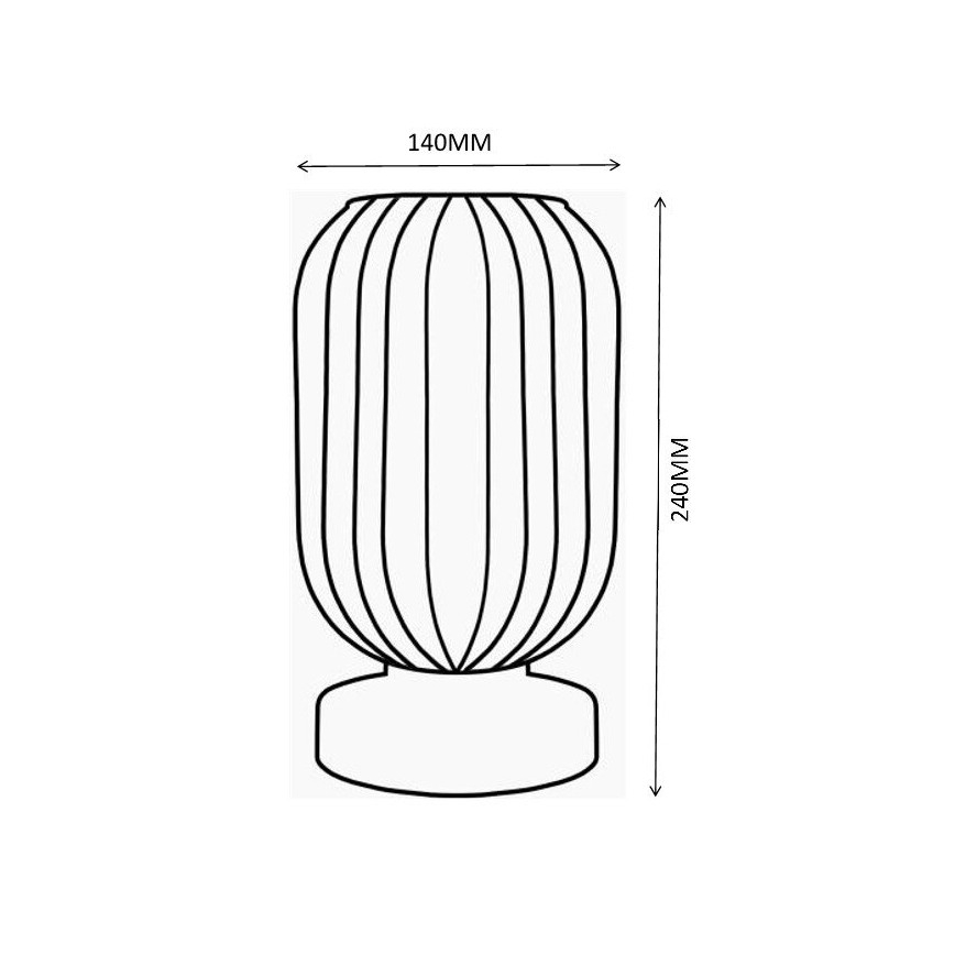 Globo - Table lamp 1xE27/40W/230V green