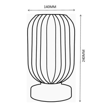Globo - Table lamp 1xE27/40W/230V white