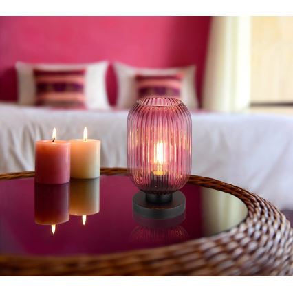 Globo - Table lamp 1xE27/40W/230V purple