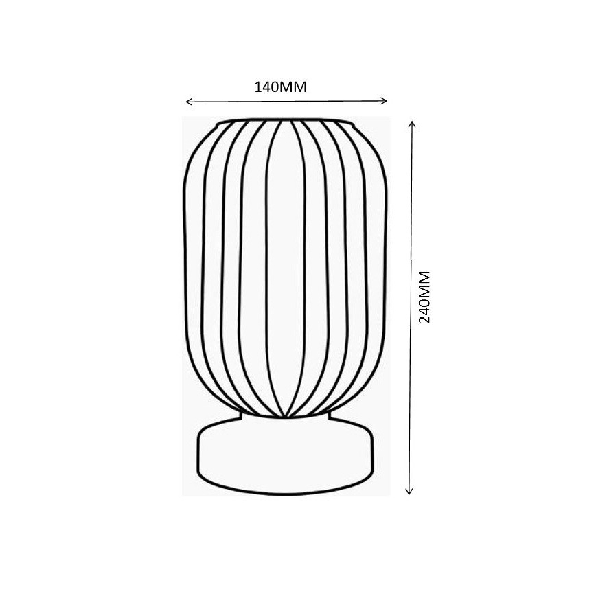 Globo - Table lamp 1xE27/40W/230V grey