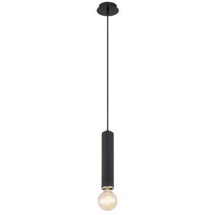 Globo - Chandelier on a string 1xE27/60W/230V black wood