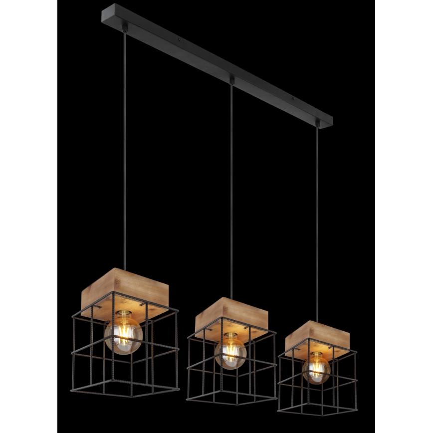 Globo - Chandelier on a string 3xE27/60W/230V