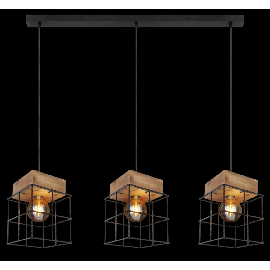 Globo - Chandelier on a string 3xE27/60W/230V