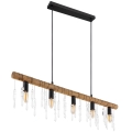 Globo 15532-5H - KIRA Cable-Suspended Pendant Light, 5xE14/40W/230V, Black/Brown