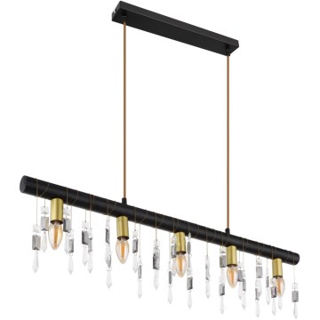 Globo 15532-5HB - KIRA Cable Pendant Light 5xE14/40W/230V Black