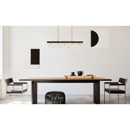 Globo 15532-5HB - KIRA Cable Pendant Light 5xE14/40W/230V Black