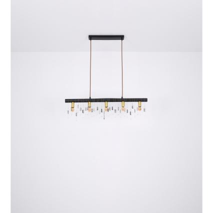 Globo 15532-5HB - KIRA Cable Pendant Light 5xE14/40W/230V Black