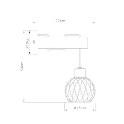Globo - Wall lamp 1xE27/15W/230V