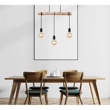 Globo - Chandelier on a string 3xE27/60W/230V