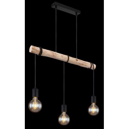 Globo - Chandelier on a string 3xE27/60W/230V
