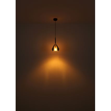 Globo - Chandelier on a string 1xE27/60W/230V d. 20 cm black