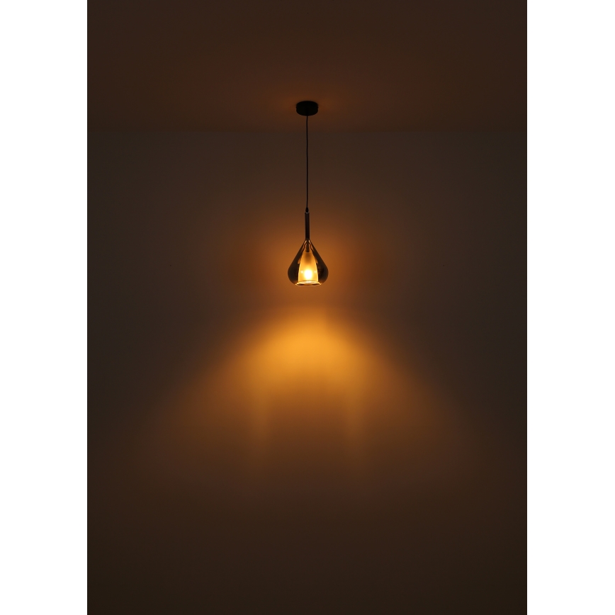 Globo - Chandelier on a string 1xE27/60W/230V d. 20 cm black