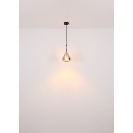 Globo - Chandelier on a string 1xE27/60W/230V d. 20 cm black