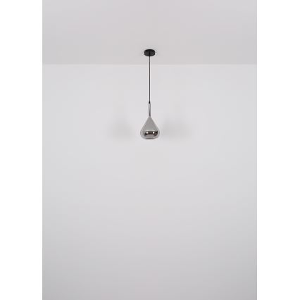 Globo - Chandelier on a string 1xE27/60W/230V d. 20 cm black