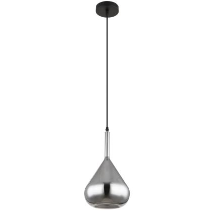 Globo - Chandelier on a string 1xE27/60W/230V d. 20 cm black