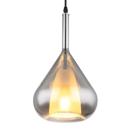 Globo - Chandelier on a string 1xE27/60W/230V d. 20 cm black