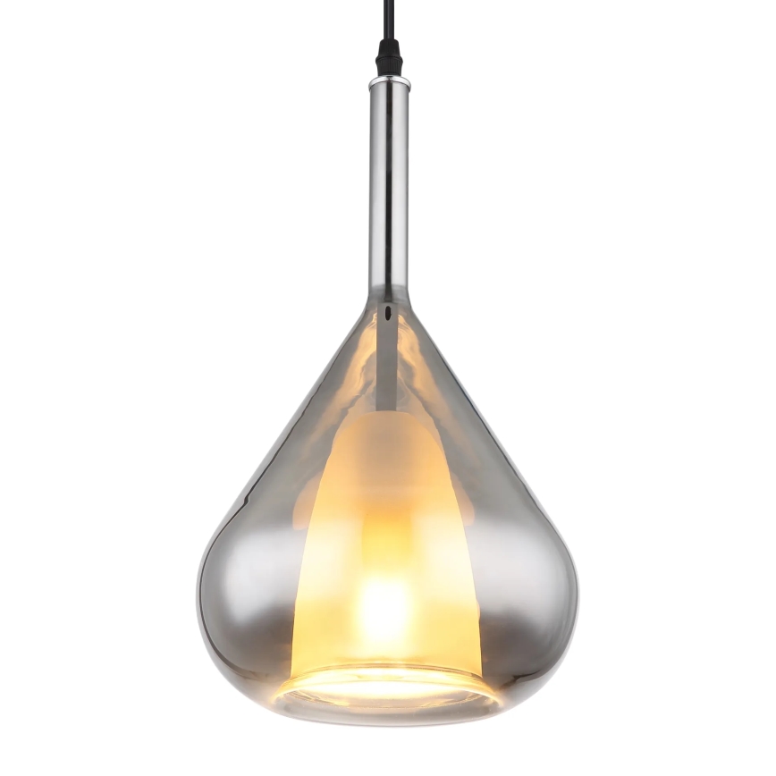 Globo - Chandelier on a string 1xE27/60W/230V d. 20 cm black
