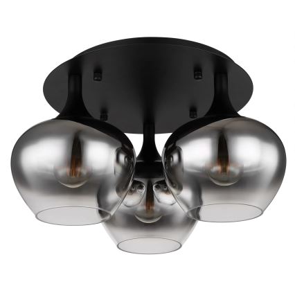 Globo - Surface-mounted chandelier 3xE27/40W/230V d. 45 cm black