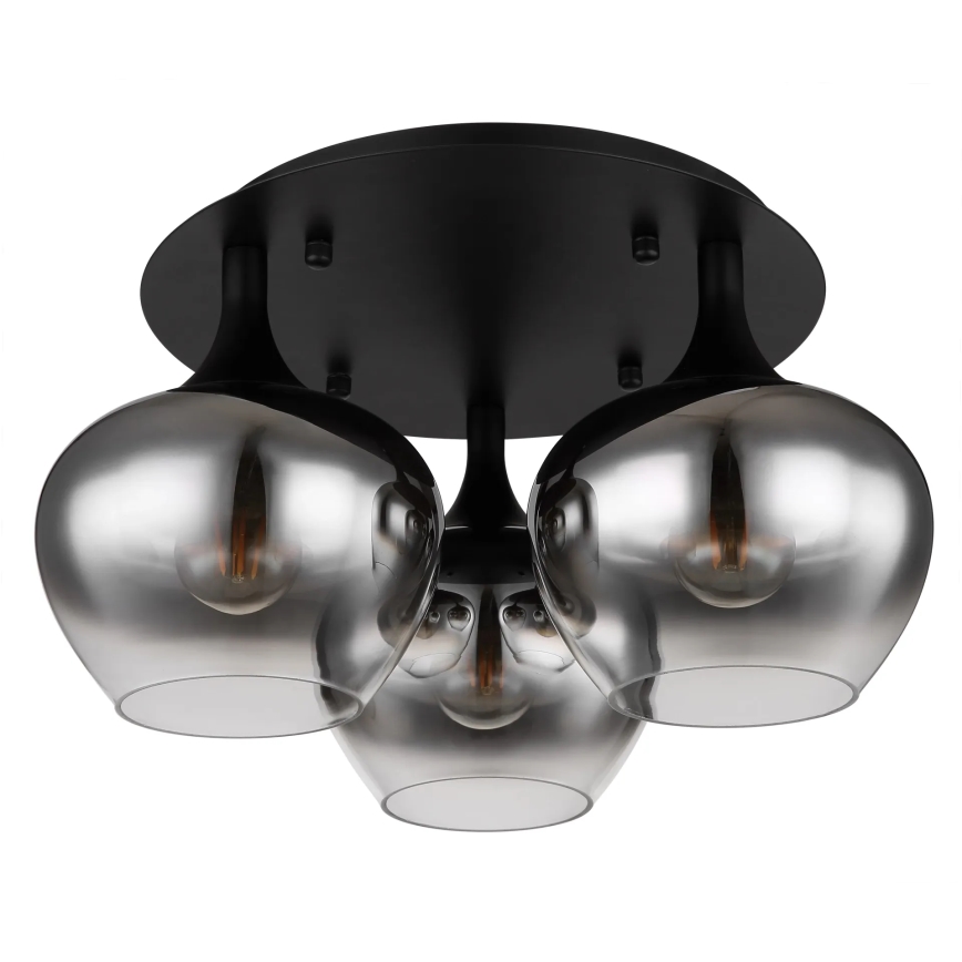 Globo - Surface-mounted chandelier 3xE27/40W/230V d. 45 cm black
