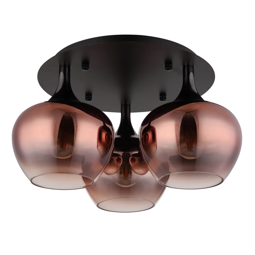 Globo - Surface-mounted chandelier 3xE27/40W/230V d. 45 cm copper