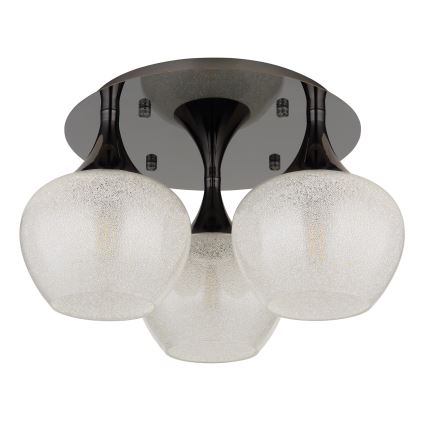 Globo - Surface-mounted chandelier 3xE27/40W/230V anthracite