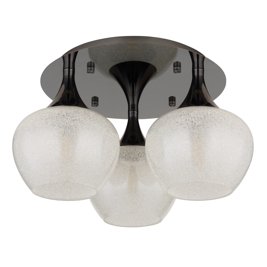 Globo - Surface-mounted chandelier 3xE27/40W/230V anthracite