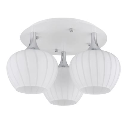 Globo - Surface-mounted chandelier 3xE27/40W/230V white
